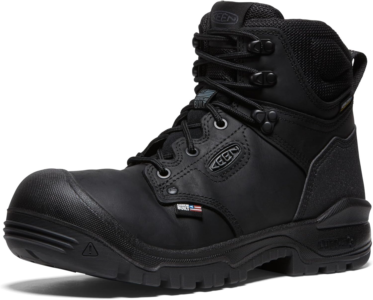 

Мужские рабочие ботинки KEEN Utility Independence 6 с кожей, водонепроницаемые с мягким носком, черный