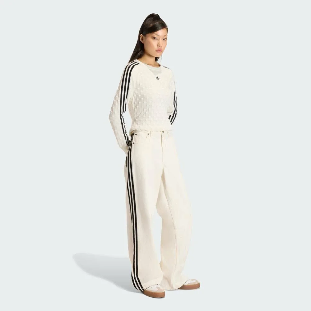 Толстовка Adilna Slim Solid Spike Knit Adidas, white — фото 4