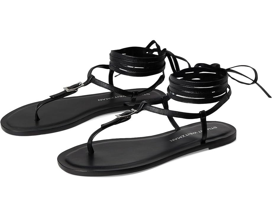 Сандалии Stuart Weitzman Georgie Lace-Up, черный