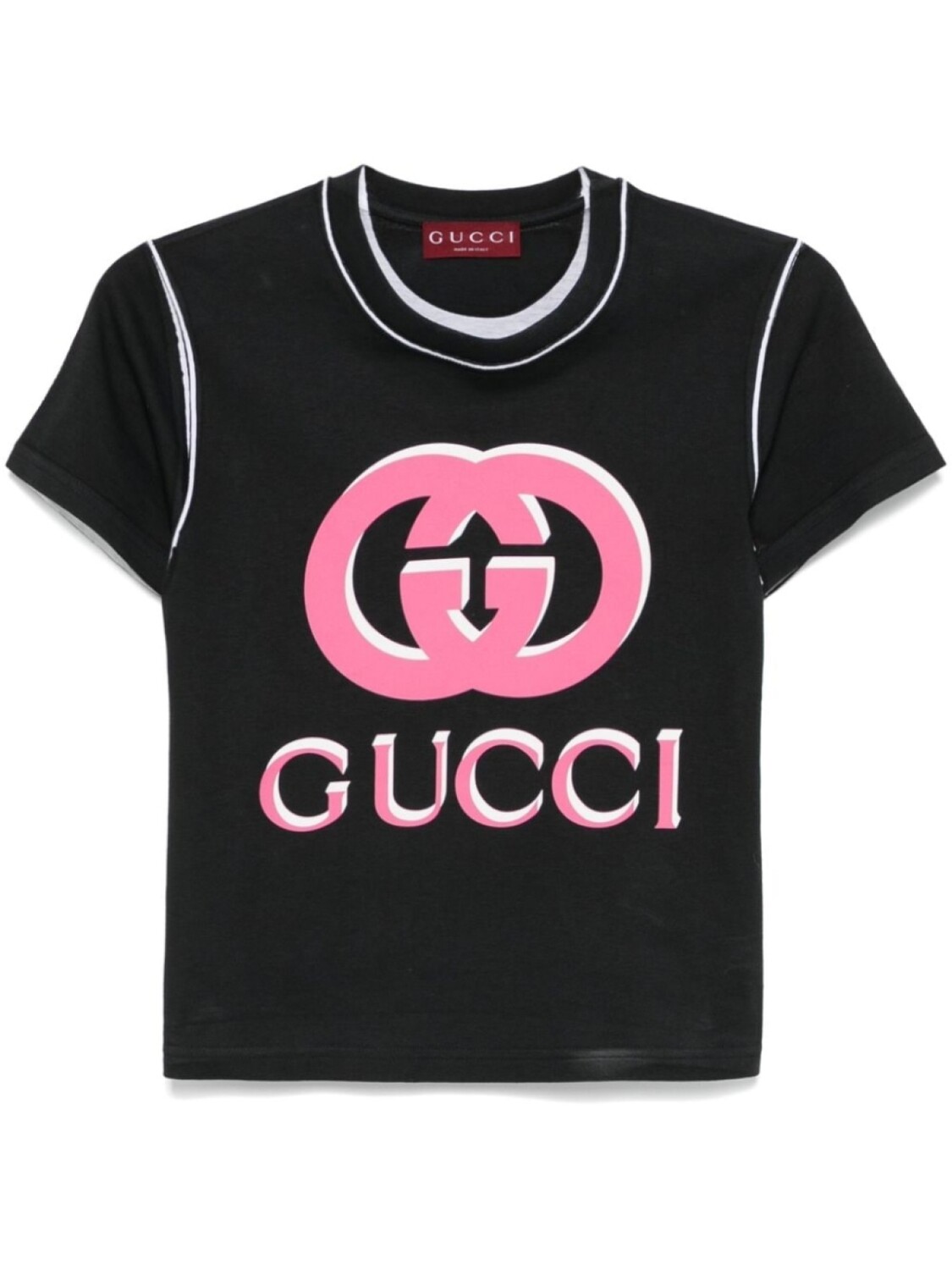 

Gucci футболка с переплетенным логотипом G, черный