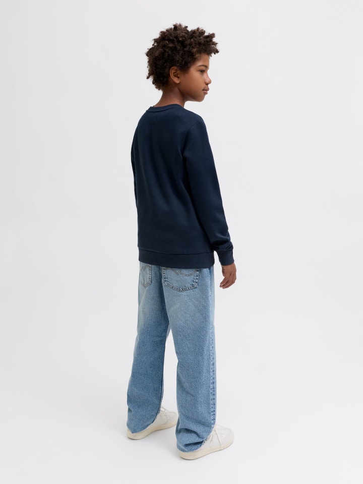 Толстовка JJCHRISTMAS Sweat с круглым вырезом JNR в цвете небесный капитан JACK & JONES Junior — фото 4