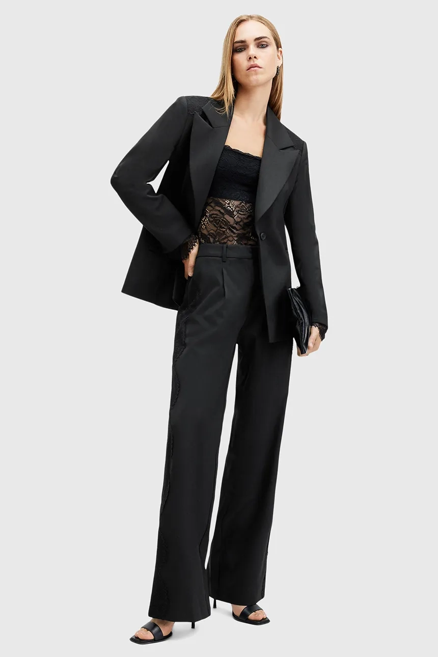 

КРУЖЕВЫЕ брюки AllSaints, черный