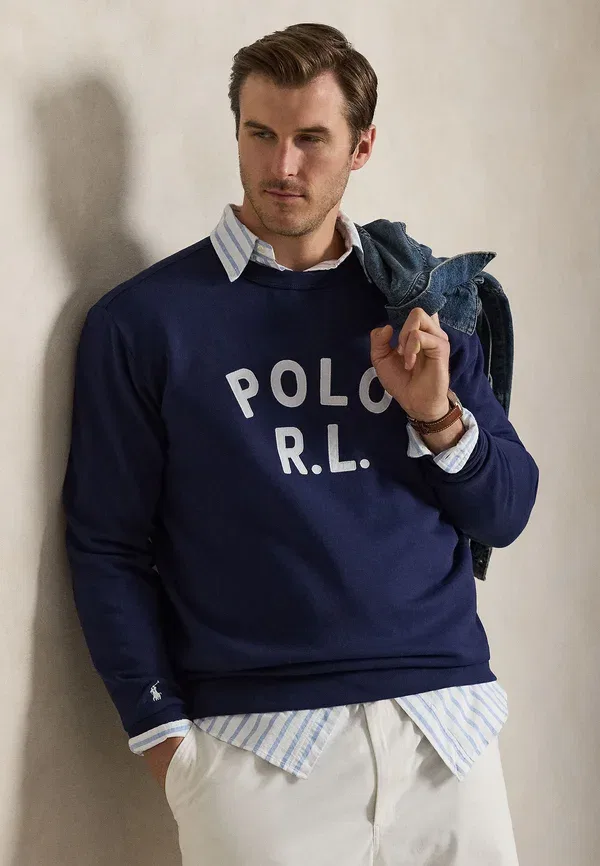Толстовка Polo Ralph Lauren Big & Tall, цвет ньюпорт-нави — фото 4