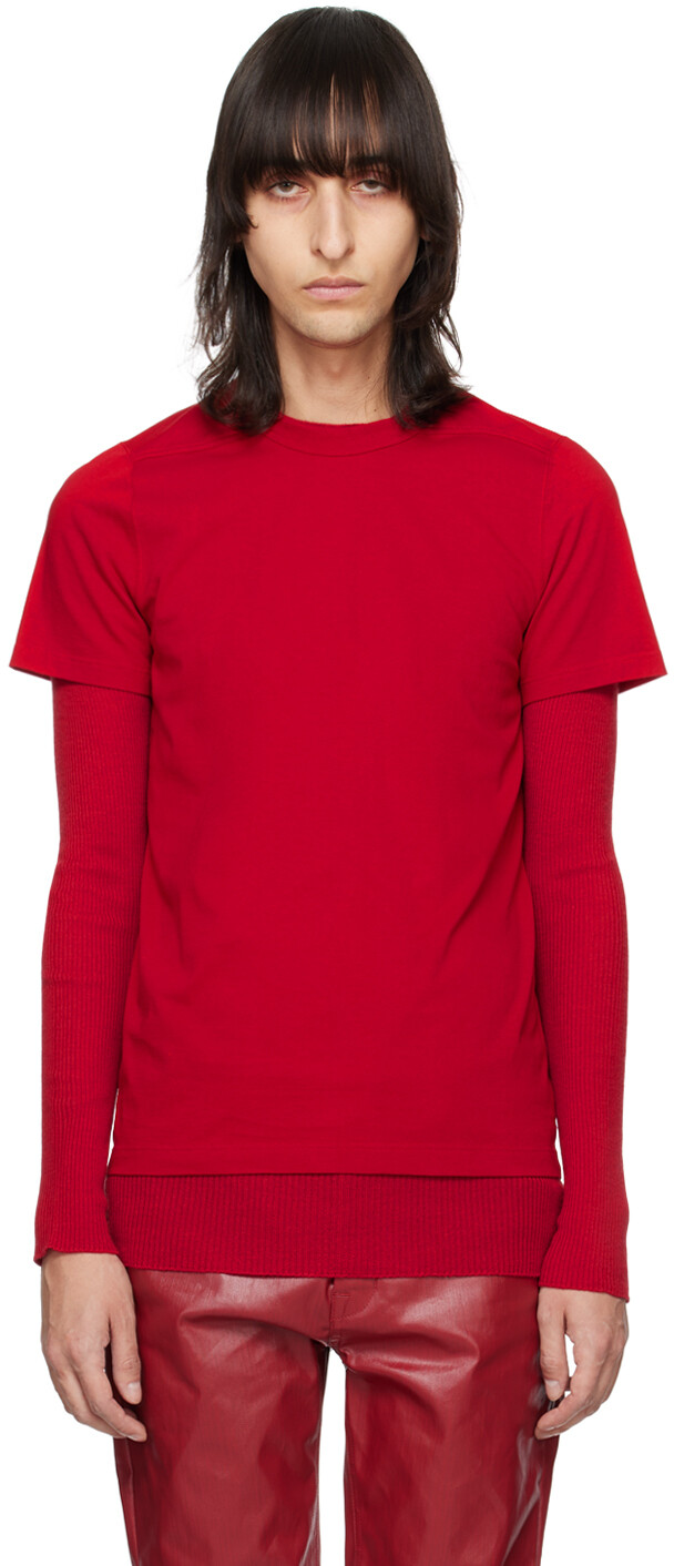 

Красная футболка уровня Rick Owens, цвет Cardinal red