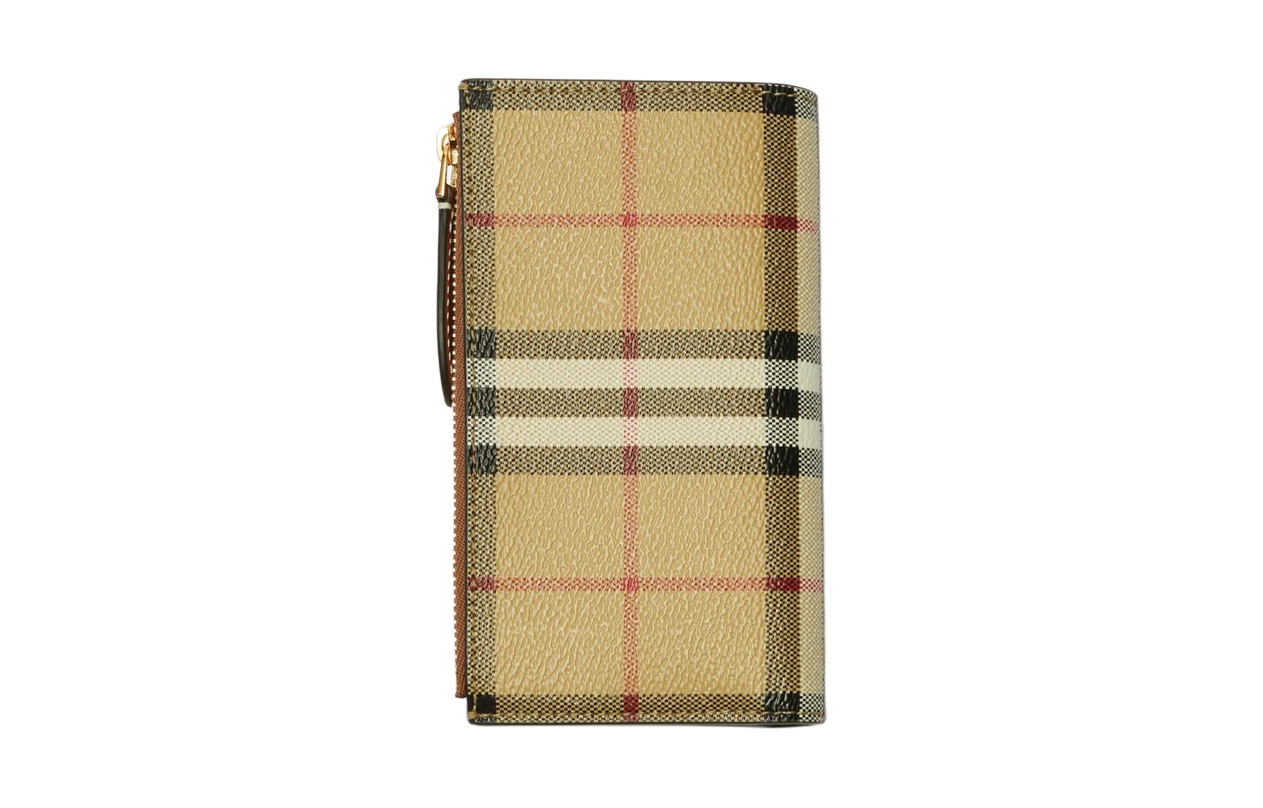 Архивный кошелек среднего размера из полиуретана бежевый Burberry — фото 2