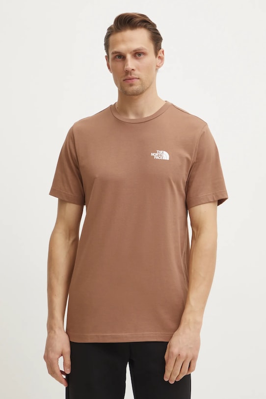 

Футболка Simple Dome The North Face, коричневый