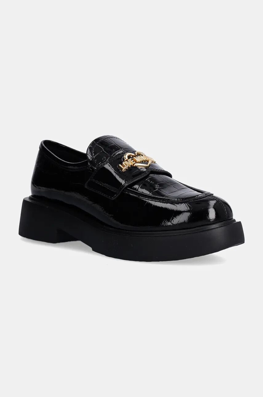 

Кожаные лоферы Love Moschino, черный