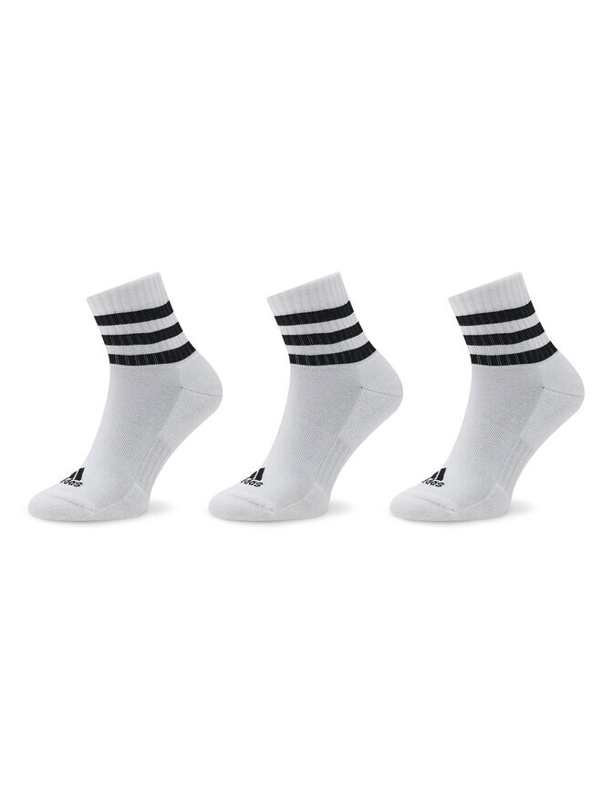 

Носки 3-Stripes Cushioned Sportswear Mid-Cut Socks 3 Pairs adidas, белый