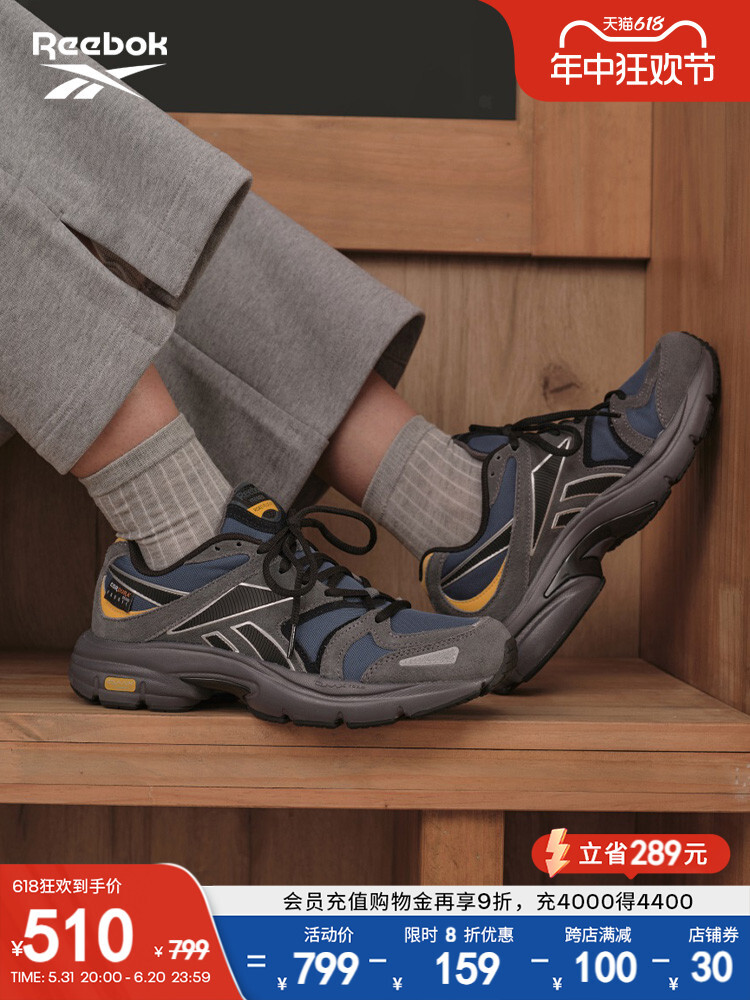 

Кроссовки спортивные Y2K Reebok Premier Road в стиле ретро, белый