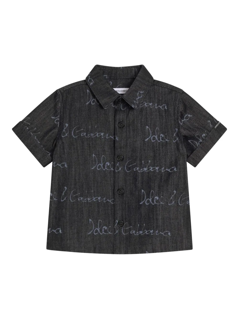 

Рубашка с логотипом Dolce & Gabbana Kids, синий