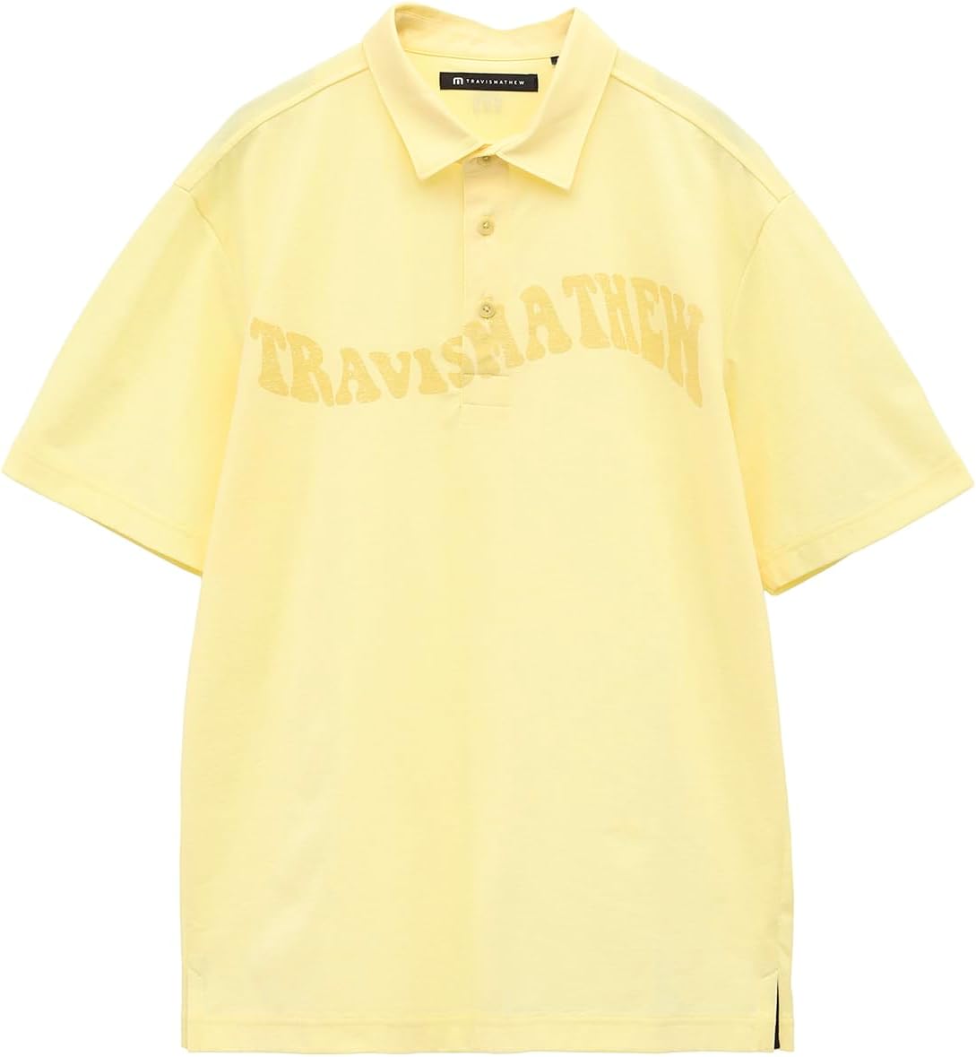 

Мужская рубашка-поло с коротким рукавом (влагоотводящая, быстросохнущая) / для гольфа / 7AL027 Travis Mathew, ванильный