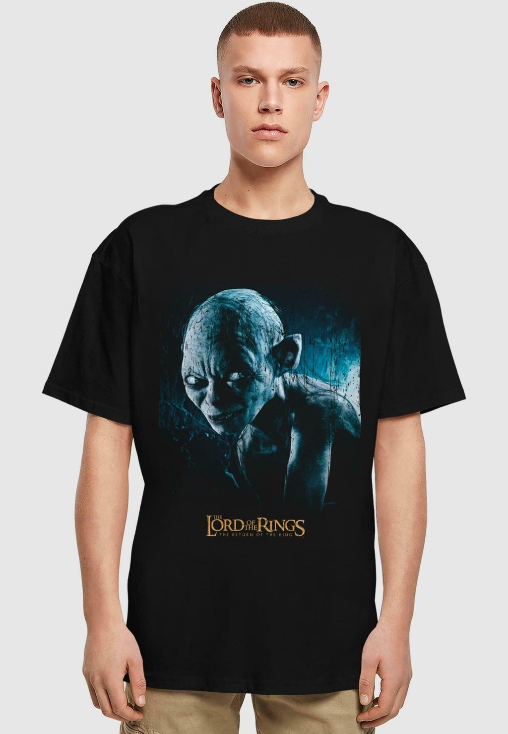

Футболка с принтом LORD OF THE RINGS - GOLLUM HEAVY OVERSIZE Merchcode, черный