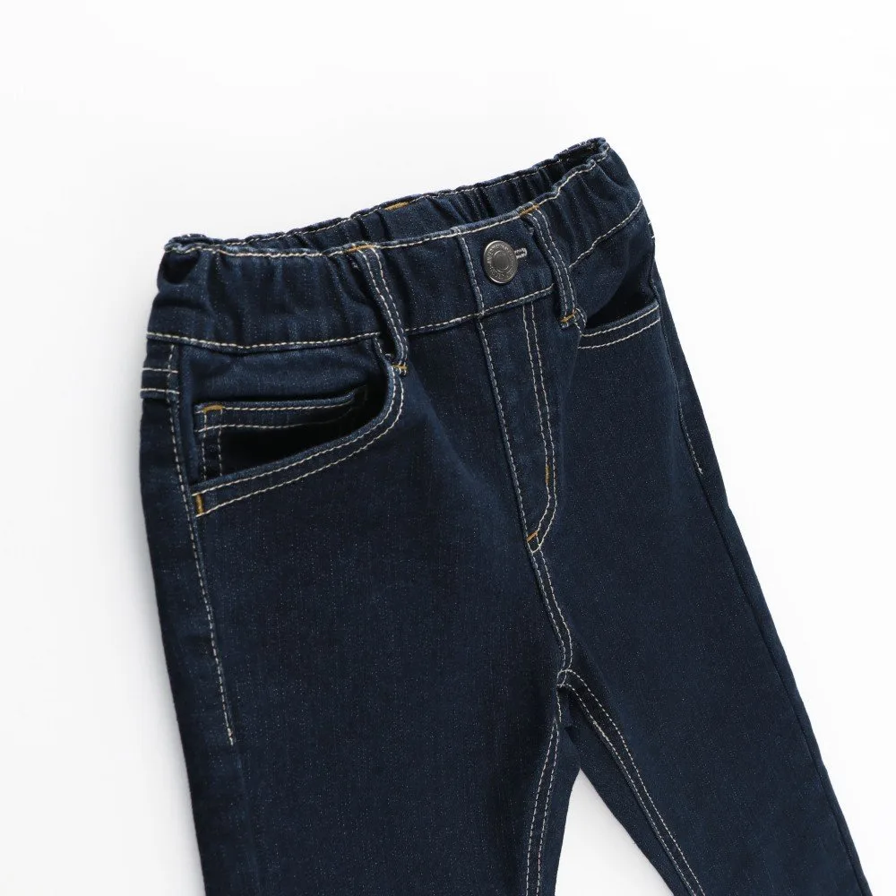 Джинсовые длинные брюки премиум-класса на флисовой подкладке Branshes, Navy blue — фото 2