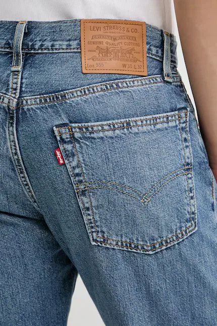 Джинсы прямого кроя 555 прямого кроя Levi's, синий — фото 4