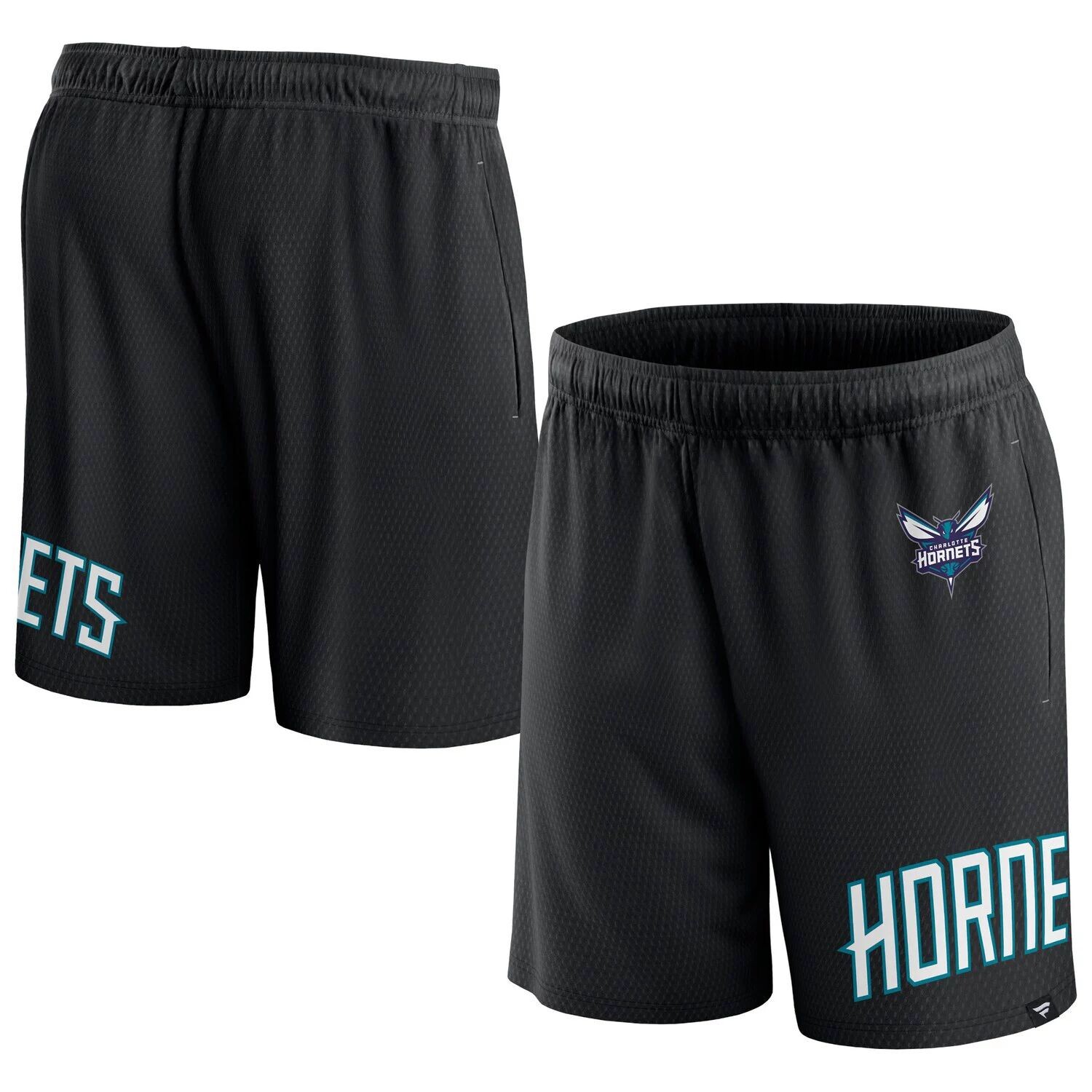 

Мужские фирменные черные шорты из сетчатой ткани Charlotte Hornets Free Throw Fanatics