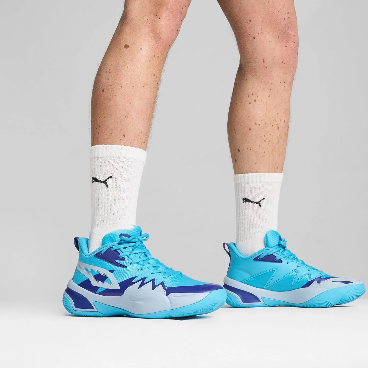 Мужские баскетбольные кроссовки PUMA Genetics, Bright Aqua — фото 2