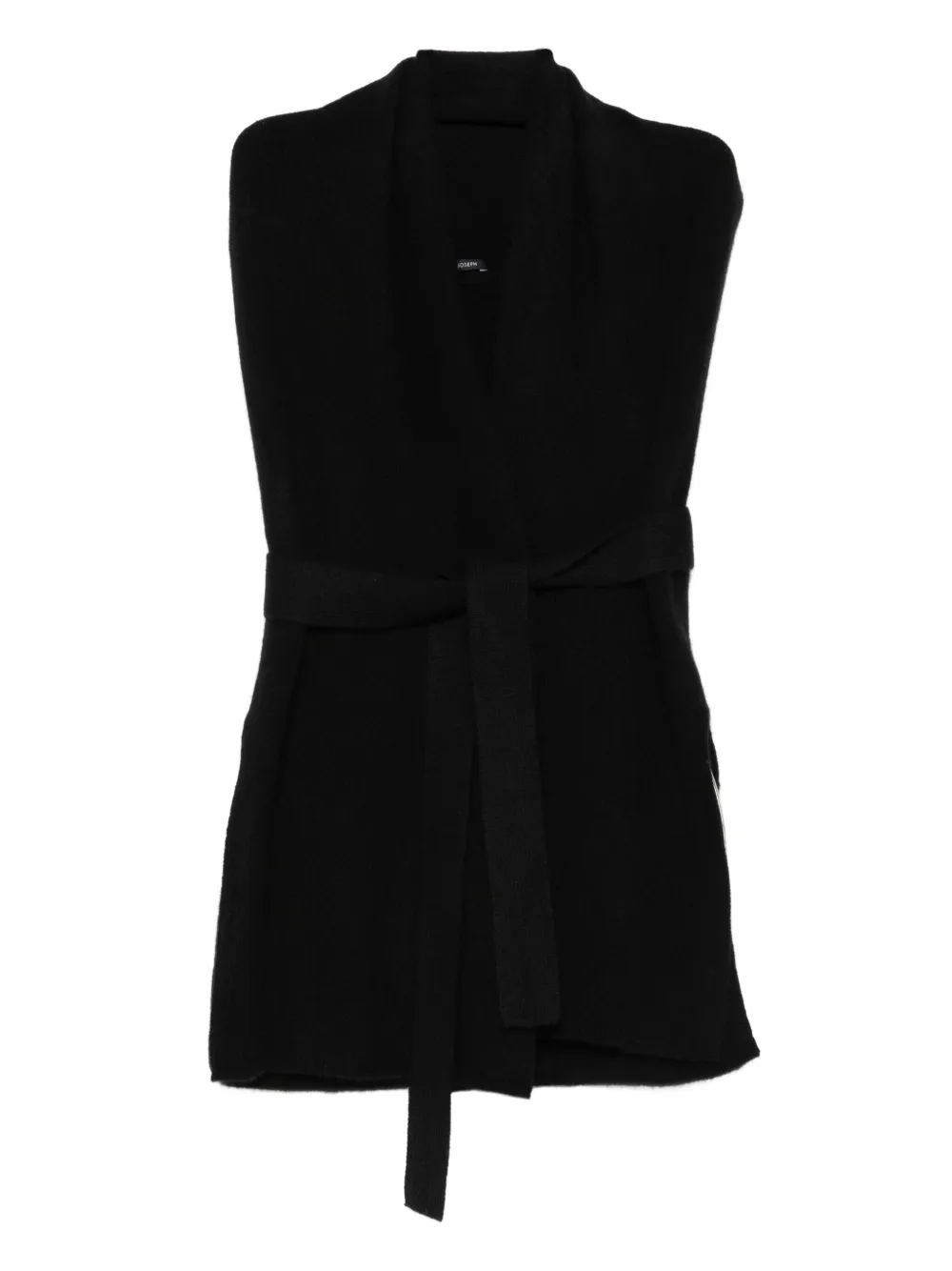 

Кардиган без рукавов с поясом JOSEPH, черный