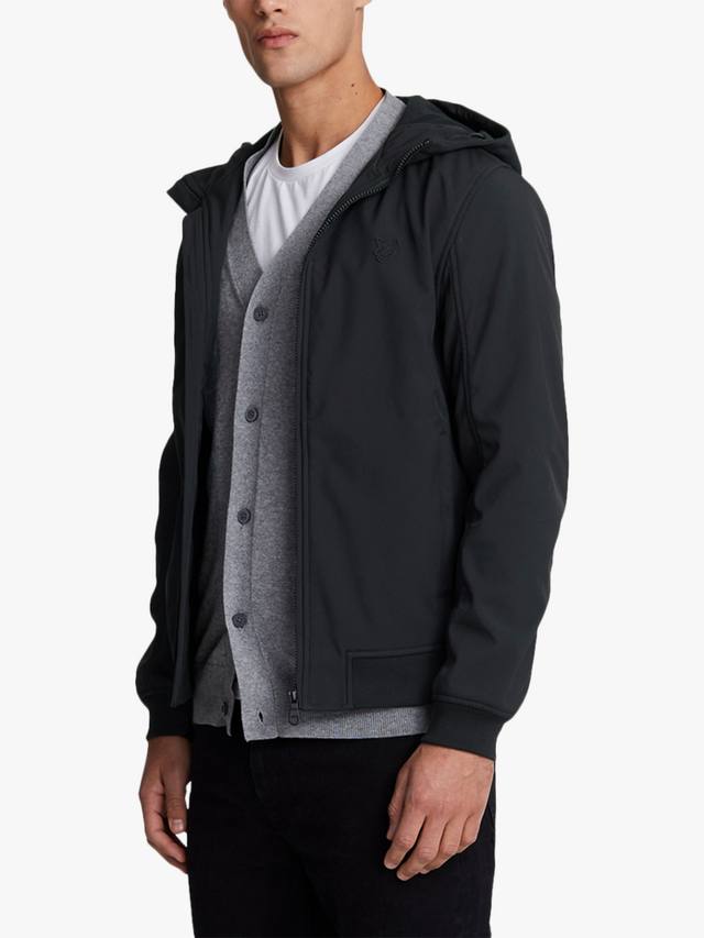 

Тональная флисовая куртка Softshell с мягкой спинкой Lyle & Scott, Z865 Jet Black