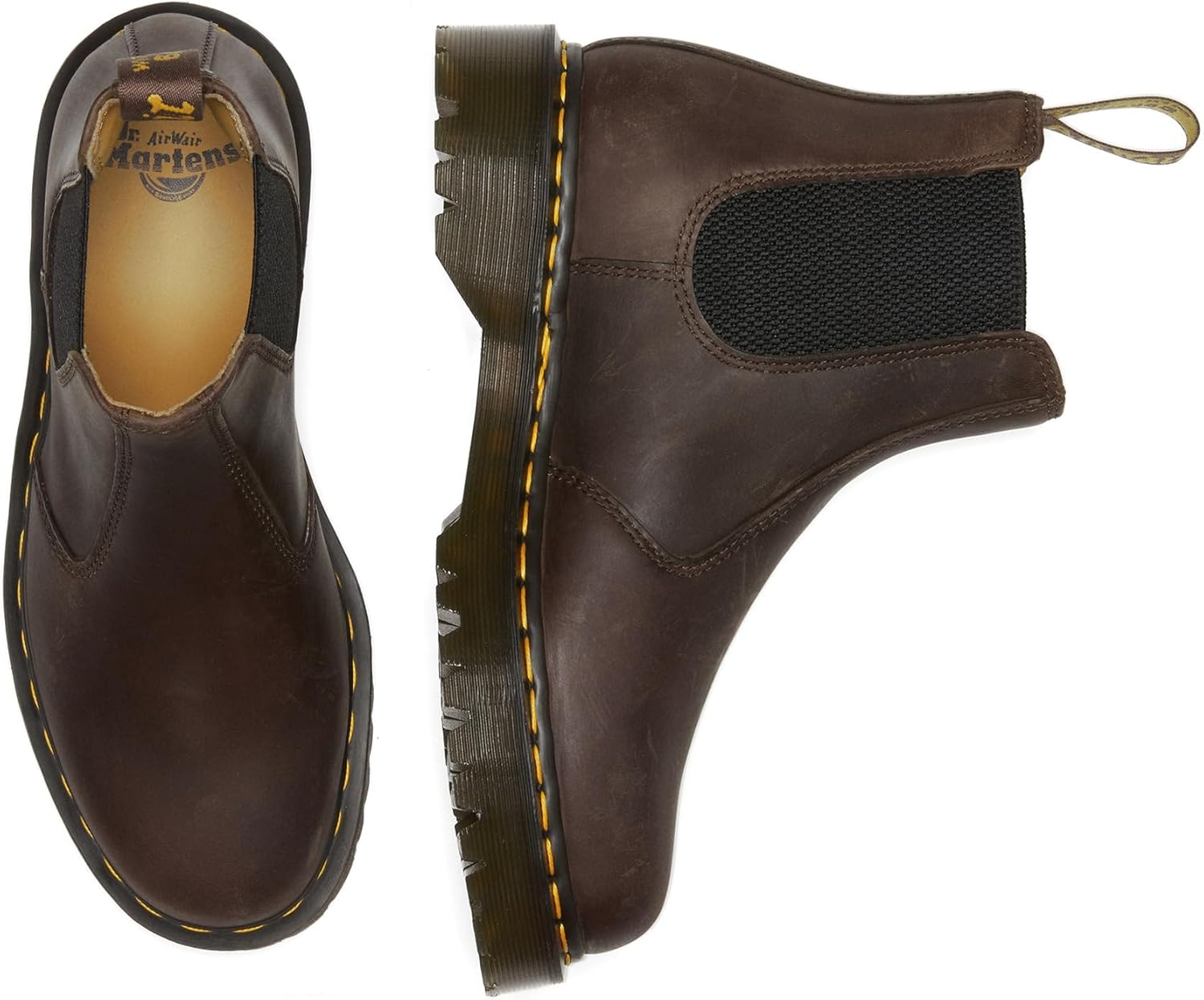 Ботинки Dr. Martens Unisex-Adult 2976 Bex из гладкой кожи Челси, темно-коричневый — фото 2