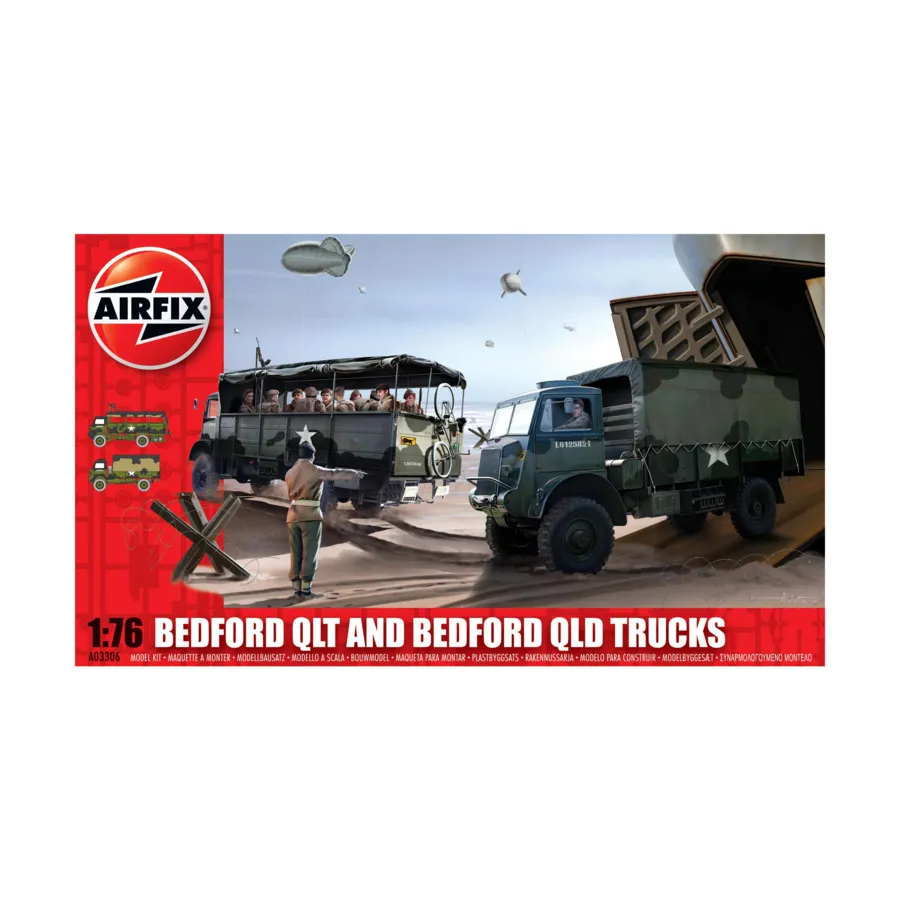 

Бедфорд QLD/QLD Грузовики, WWII Aircraft, Vehicles, & Tanks (1:76) (Airfix)
