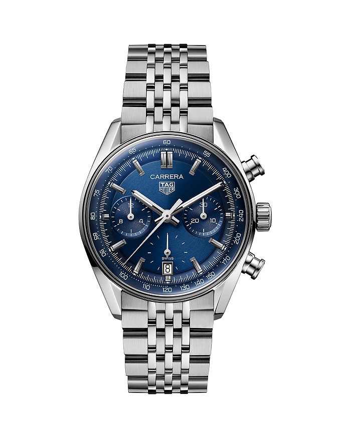 

Каррера Тимлесс Автоматические Часы, 39 мм TAG Heuer, синий