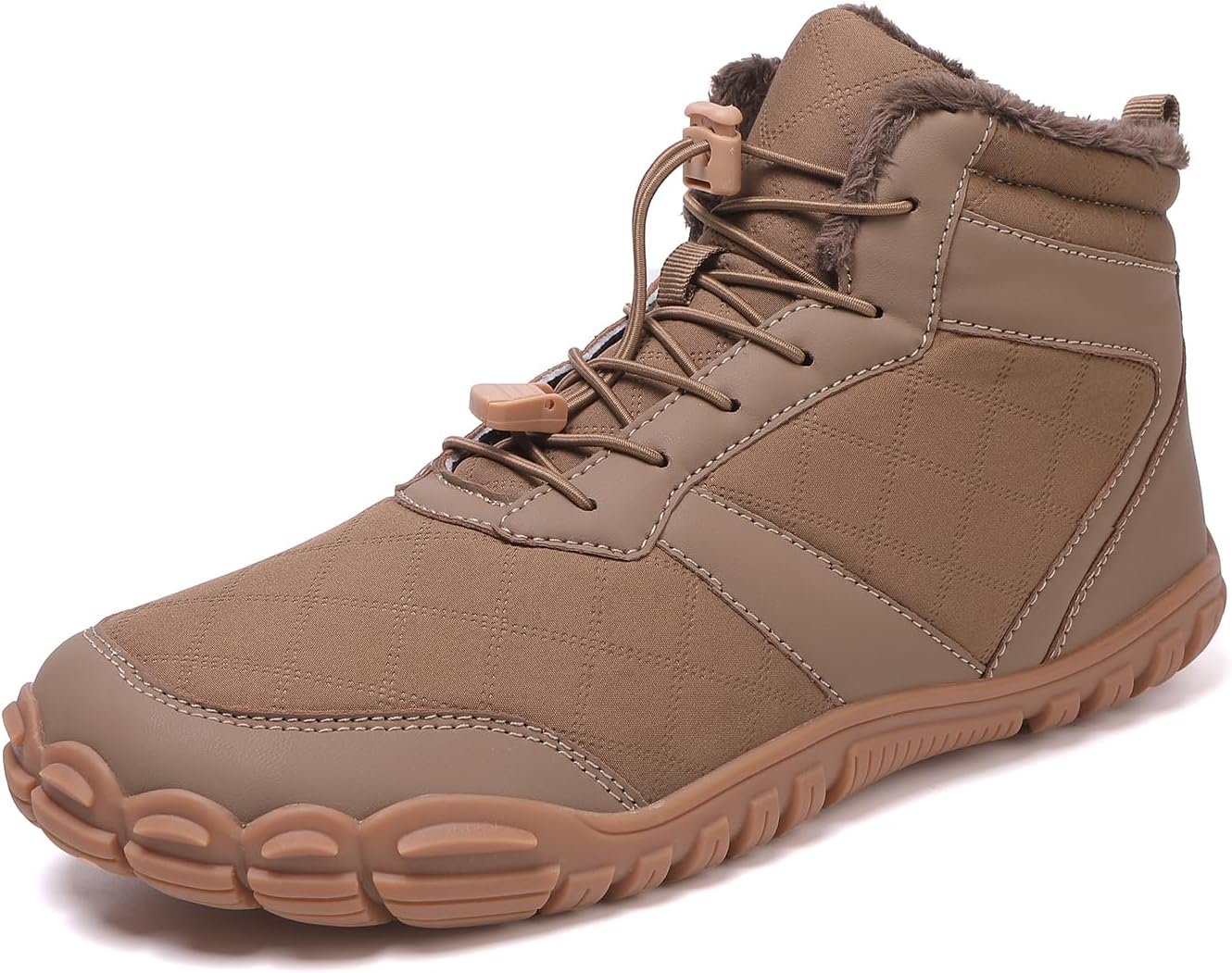 

Зимние походные босоножки для женщин и мужчин, минималистичные теплые ботинки с нулевым перепадом, сноубутсы на молнии, обувь для улицы с широким носком, водонепроницаемые походные туфли Stoneliquid, хаки