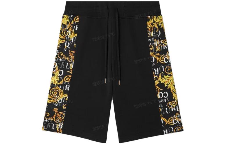 

FANSIZHE FW22 Повседневные шорты мужские черные VERSACE