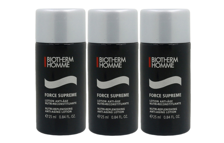 BIOTHERM BIYOUQUAN Blue Diamond мужской укрепляющий лосьон образец набор подтягивающий, увлажняющий, питательный 25мл*3/30мл*3 — фото 2