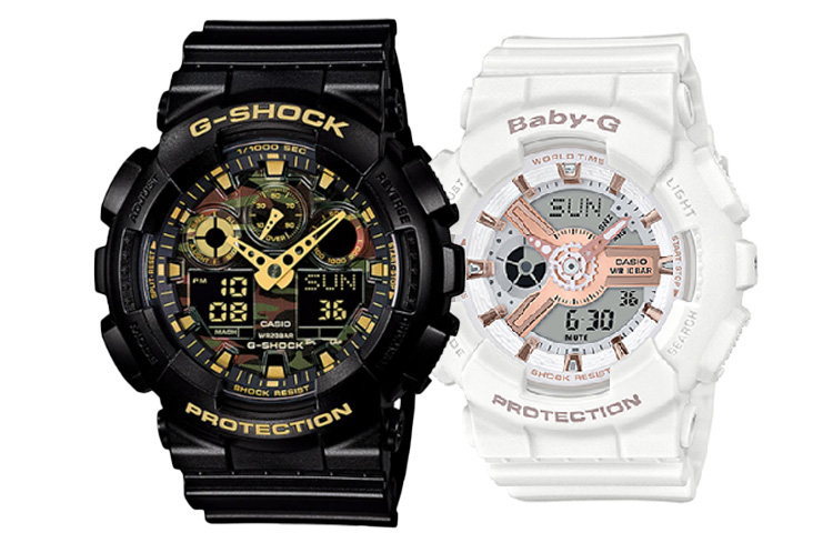 

CASIO Часы Unisex Pair Table Series Black Watch, Black and Gold Dial+Rose Gold Watch Dial (Matching Pair)