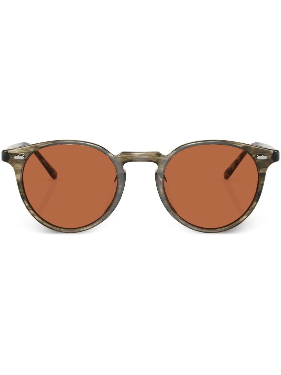 

Oliver Peoples солнцезащитные очки в круглой оправе, зеленый