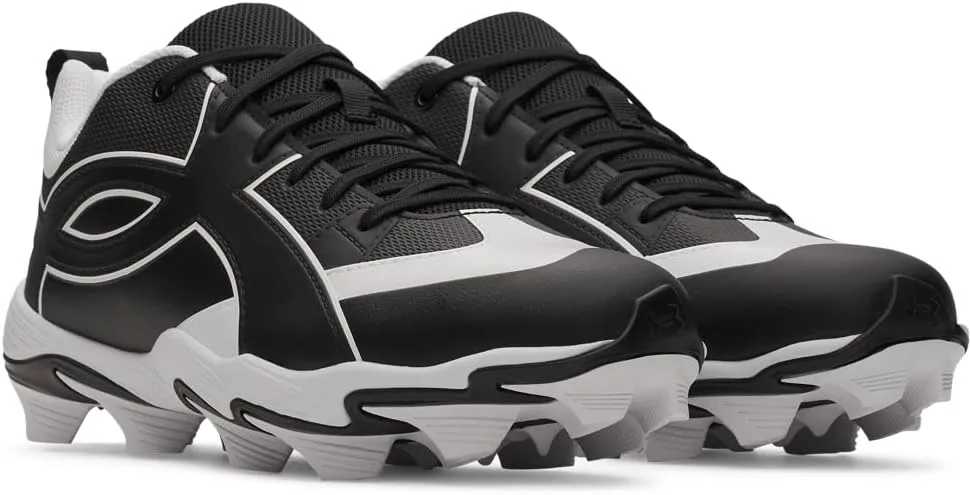 Бейсбольные бутсы Under Armour для мужчин Leadoff Icon Low Rm, черно-белый — фото 2