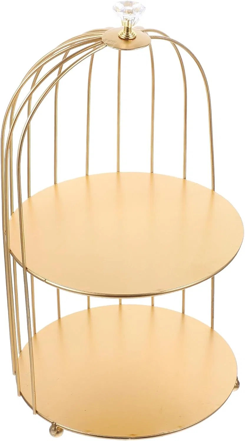 Подставка для косметики Bird Shape NIYANGLE золотой 34x20x20 см