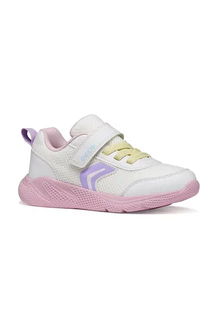 Кроссовки детские из сетки Geox, белый