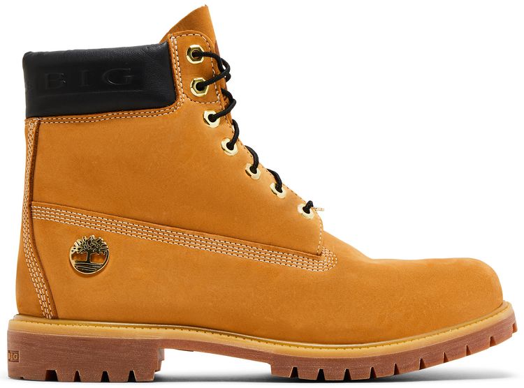 

Ботинки Timberland The Notorious B.I.G. x 6 Inch Premium Boot 'Christopher Wallace Collection - Black', загар