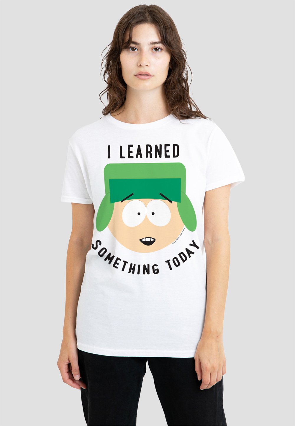

Футболка с принтом SOUTH PARK I LEARNED SOMETHING TODAY Cotton Soul, белый