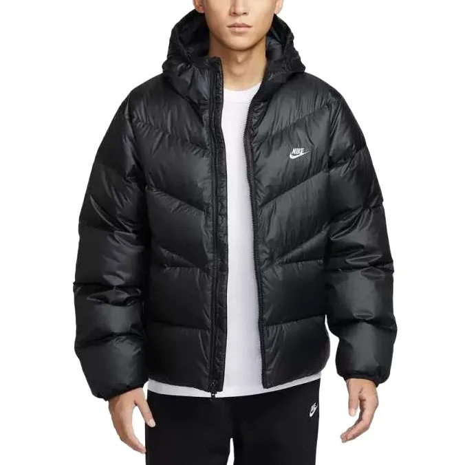Куртка WINDRUNNER Down Nike, черный (with Nike Socks 3 Pack) — фото 3