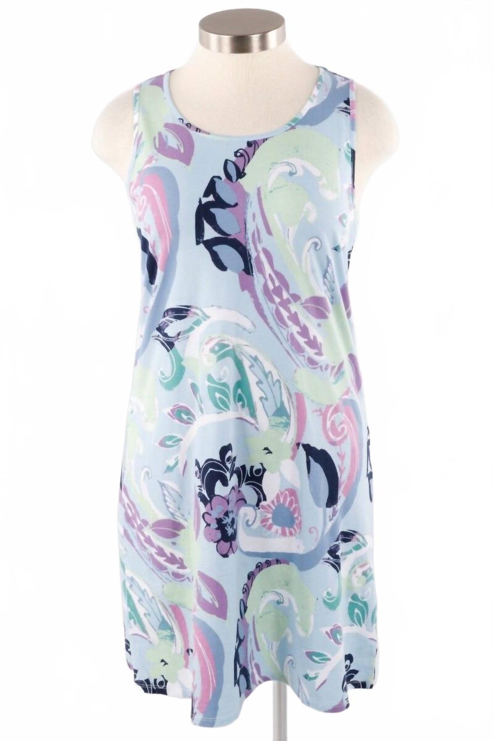 

Бохо платье-майка с узором пейсли в лазурном цвете Habitat