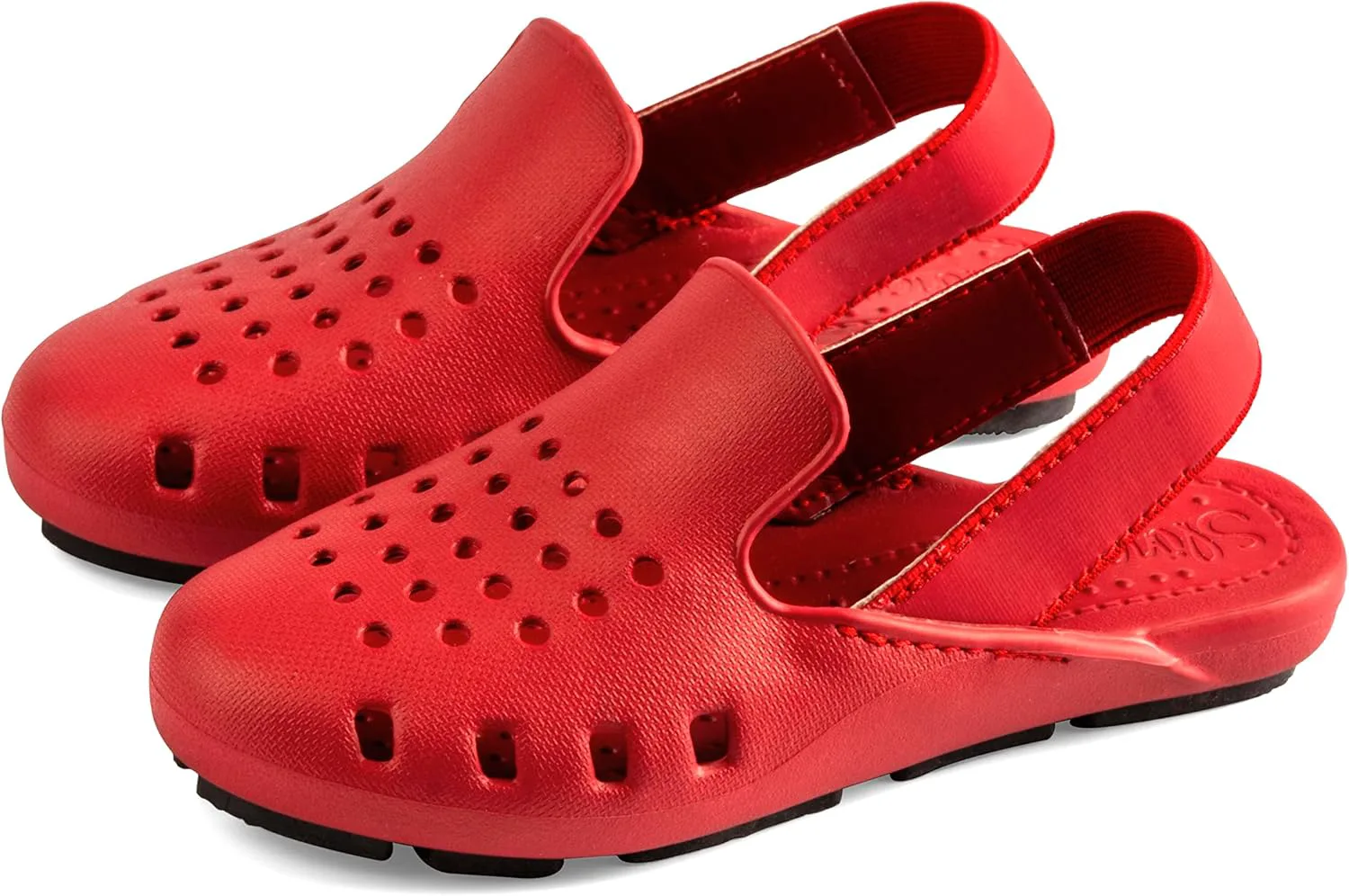 

Детская водная обувь Slingers Slingback - сандалии с эластичной задней ремешком - пенная обувь для бассейна, красный