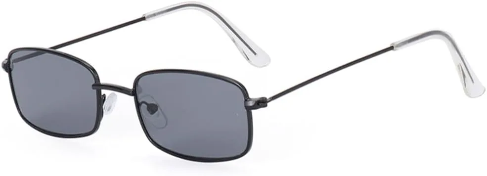 

Узкие мужские солнцезащитные очки прямоугольной формы, женские металлические солнцезащитные очки в винтажном стиле с защитой от УФ-излучения UV400 HDUBFY, 1