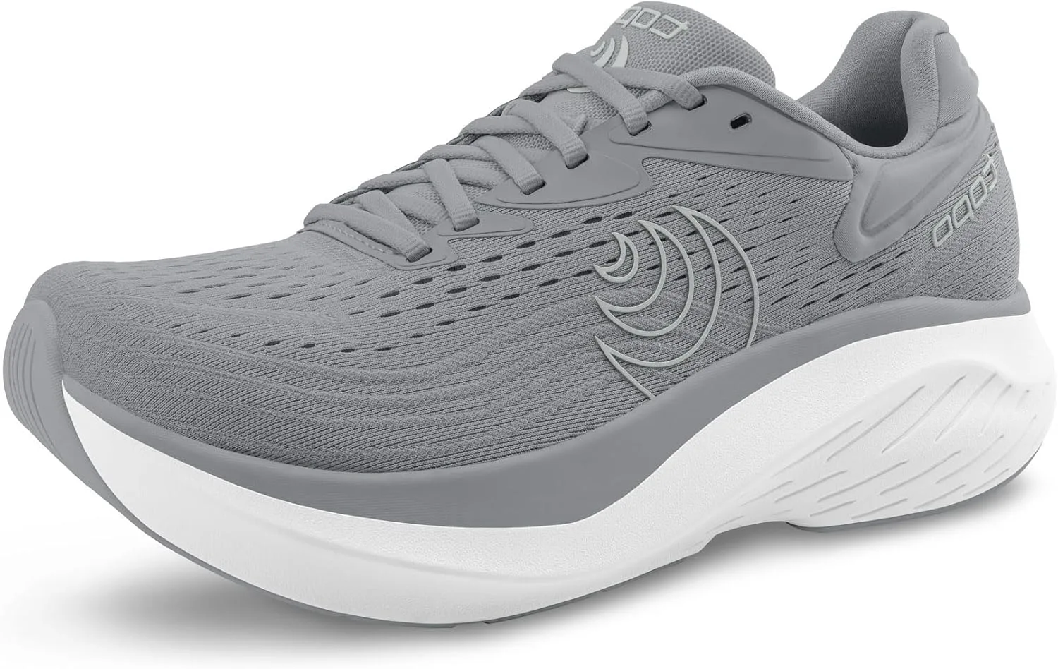 Мужские кроссовки Topo Athletic Atmos 2 с облегченной конструкцией и комфортным 5-мм перепадом для бега по шоссе, спортивная обувь для бега по дороге, серый