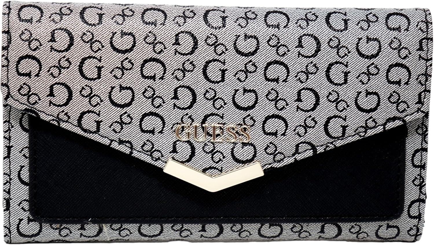 

GUESS женский кошелек-клатч Lathan с логотипом, три отделения