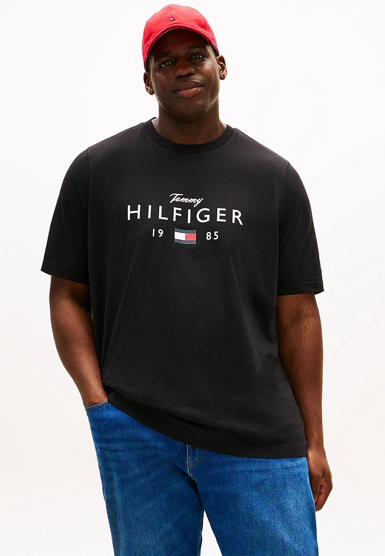 Футболка с коротким рукавом, Big Hilfiger Tee-B, Tommy Hilfiger, черный