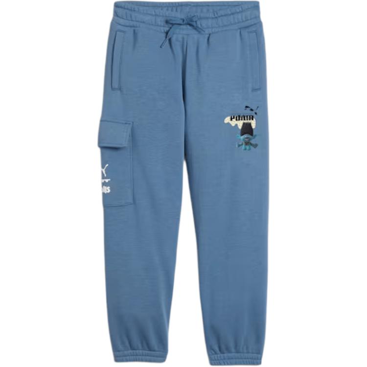 Футболка TROLLS SS24 Повседневные Штаны Дошкольная Синяя PUMA — фото 2