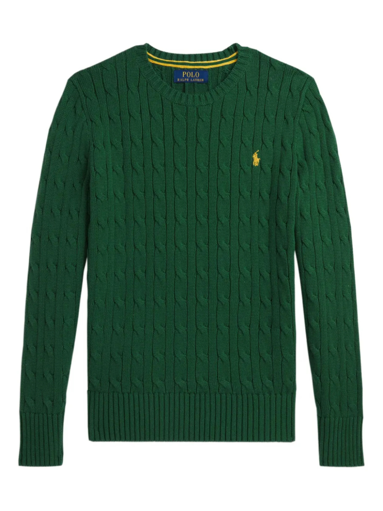 

POLO RALPH LAUREN KIDS свитер фактурной вязки, зеленый