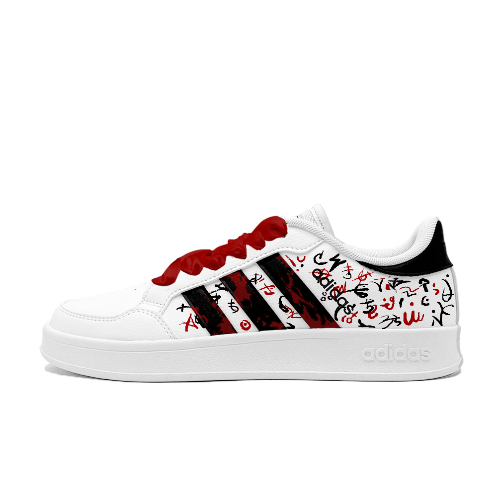 

Adidas Neo Кроссовки для скейтбординга мужские low top устойчивые к истиранию с принтом breaknet ink totem черные белые