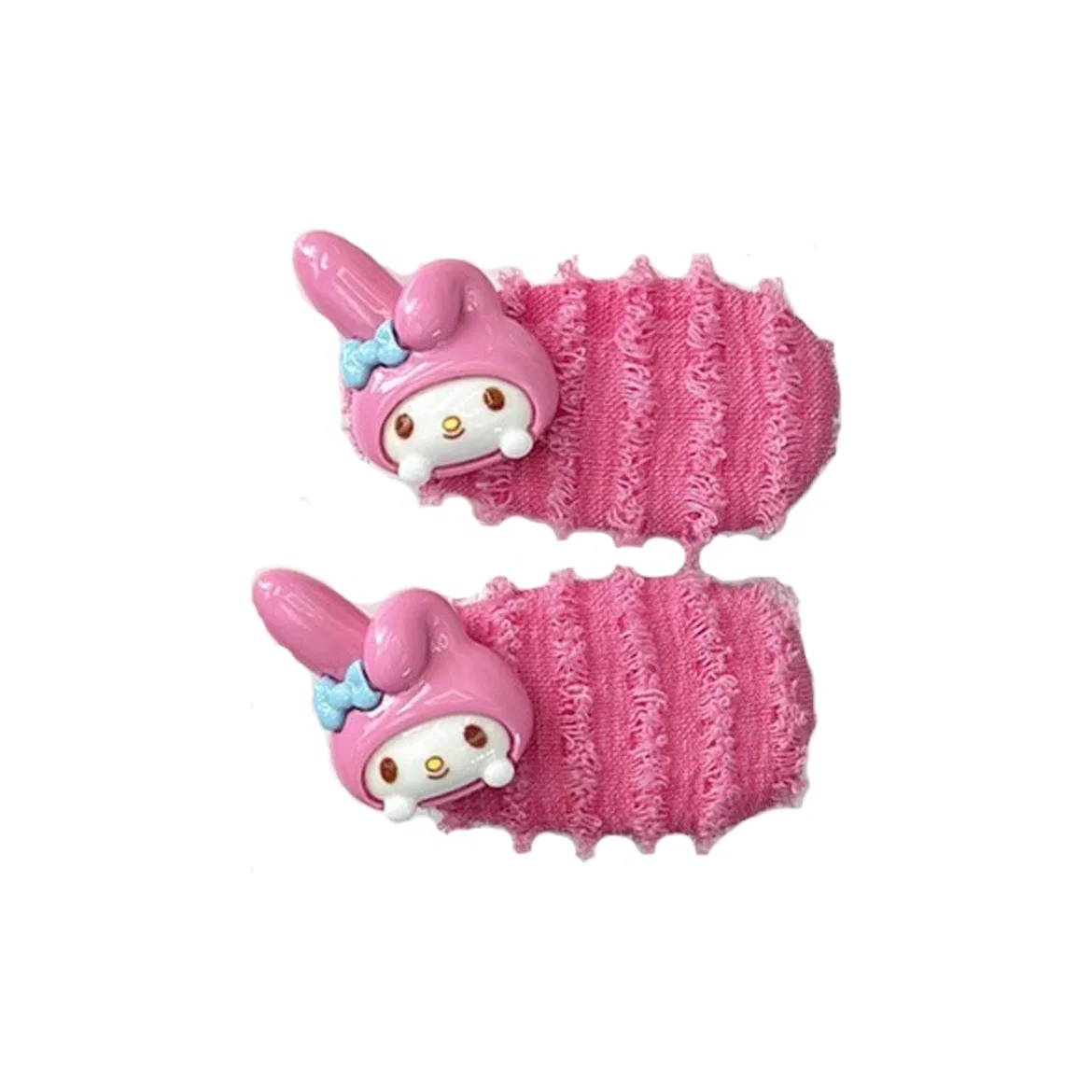 Заколка для волос Sanrio Hello Kitty Kuromi из хлопка и льна