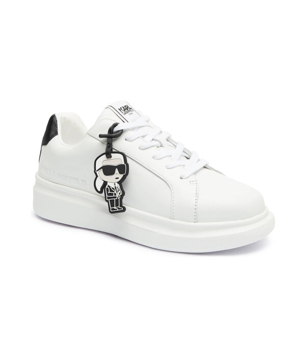 

Кроссовки детские Karl Lagerfeld Kids кожаные с брелком, белый