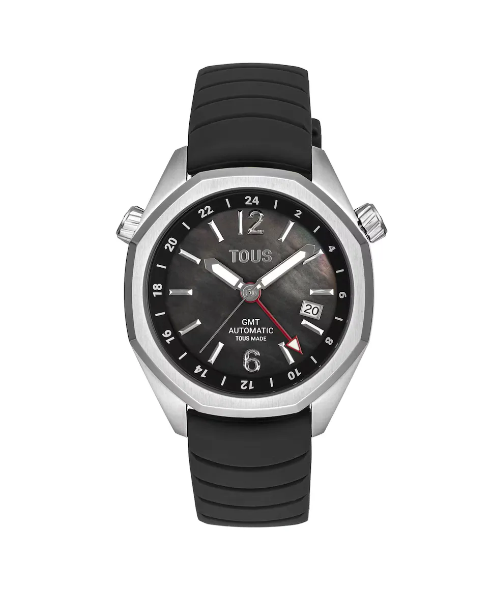 

Женские часы Analog Now с черным силиконовым ремешком Tous, черный