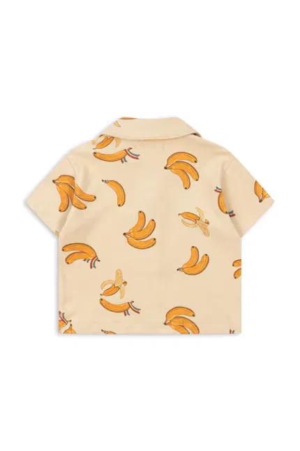 Рубашка детская с фруктовым принтом ITTY SHIRT Konges Sløjd, желтый — фото 2
