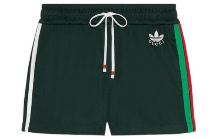 Шорты женские Adidas Originals X Gucci, зеленый